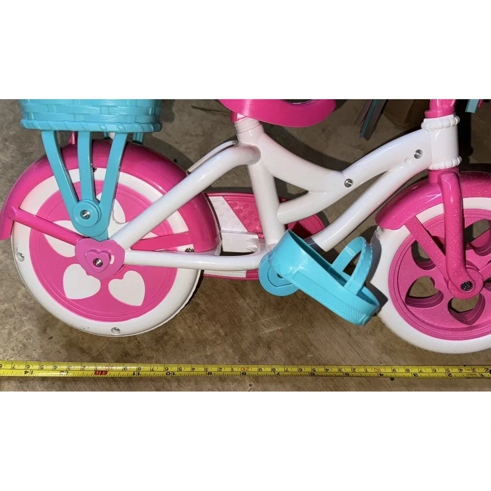 Little Mommy Learn To Ride Doll Bicycle Bike Basket Toy Mattel  2016 14
